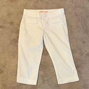 Aeropostale Women's White Capris
